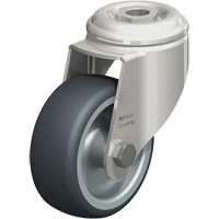 Stainless Steel Thermoplastic Elastomer Caster, Swivel, 3-1/8" (79.5 mm) Dia., 220 lbs. (100 kg.) Capacity Advanced Consulting and Training Ltd.
