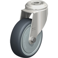 Stainless Steel Thermoplastic Elastomer Caster, Swivel, 4" (102 mm) Dia., 240 lbs. (108 kg.) Capacity Advanced Consulting and Training Ltd.