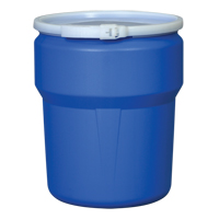 Nestable Polyethylene Drum, 10 US gal (8.33 imp. gal.), Open Top, Blue Advanced Consulting and Training Ltd.