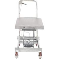 Manual Hydraulic Scissor Lift Table, 35-1/2" L x 20" W, Partial Stainless Steel, 800 lbs. Capacity Advanced Consulting and Training Ltd.