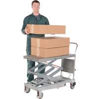 Manual Hydraulic Scissor Lift Table, 35-1/2" L x 20" W, Partial Stainless Steel, 800 lbs. Capacity Advanced Consulting and Training Ltd.