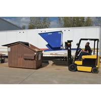 Conteneur autobasculeur, Acier, 3 vg³, Bleu Advanced Consulting and Training Ltd.