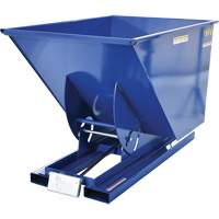 Conteneur autobasculeur, Acier, 1 vg³, Bleu Advanced Consulting and Training Ltd.