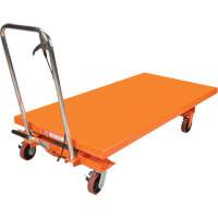 Hydraulic Scissor Lift Table, 63" L x 31-1/2" W, Steel, 1100 lbs. Capacity Advanced Consulting and Training Ltd.