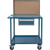Mobile Service Cart, 2 Tiers, 24" W x 57" H x 40" D, 1200 lbs. Capacity Advanced Consulting and Training Ltd.