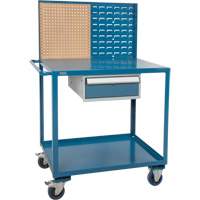 Mobile Service Cart, 2 Tiers, 24" W x 57" H x 40" D, 1200 lbs. Capacity Advanced Consulting and Training Ltd.