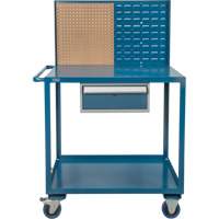 Mobile Service Cart, 2 Tiers, 24" W x 57" H x 40" D, 1200 lbs. Capacity Advanced Consulting and Training Ltd.
