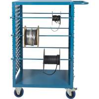 Mobile Wire Spool Cart, Steel, 6 Rod, 21" W x 48" H x 38" D, 1200 lbs. Capacity Advanced Consulting and Training Ltd.