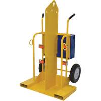 Welding Cylinder Torch Cart, Foam-Filled Wheels, 24" W x 19-1/2" L Base, 500 lbs. Advanced Consulting and Training Ltd.
