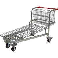 Chariot en treillis emboîtable, Acier, 28-3/4" x 37-1/16" x 59-5/8", Capacit&eacute; 275 lb Advanced Consulting and Training Ltd.