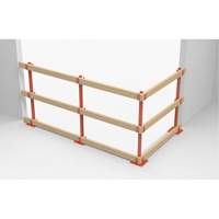 Poteaux temporaires ProGuards pour barri&egrave;re de s&eacute;curit&eacute;, 8" la x 39" h, Orange Advanced Consulting and Training Ltd.