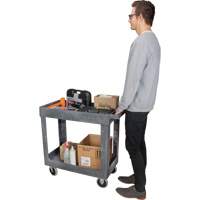 Utility Service Cart, 2 Tiers, 16-1/2" x 32-1/2" x 34-1/2", 550 lbs. Capacity Advanced Consulting and Training Ltd.