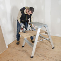 Portable Work-Stand Saw Horse, Aluminum Frame, 12-1/4" D x 36" H Advanced Consulting and Training Ltd.