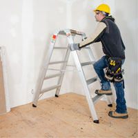 Portable Work-Stand Saw Horse, Aluminum Frame, 12-1/4" D x 56" H Advanced Consulting and Training Ltd.