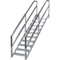 SmartStairs 6-10 Steps Modular Construction Stair System, 75" H Advanced Consulting and Training Ltd.
