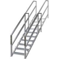 SmartStairs 6-10 Steps Modular Construction Stair System, 75" H Advanced Consulting and Training Ltd.