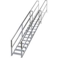 SmartStairs 11-16 Steps Modular Construction Stair System, 120" H Advanced Consulting and Training Ltd.
