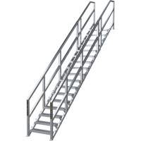SmartStairs 17-21 Steps Modular Construction Stair System, 157-1/2" H Advanced Consulting and Training Ltd.