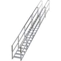 SmartStairs 17-21 Steps Modular Construction Stair System, 157-1/2" H Advanced Consulting and Training Ltd.