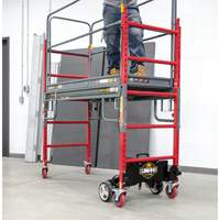 Complete Motorized Buildman 6' Baker Scaffold Kit, 31" D x 118-3/4" H Advanced Consulting and Training Ltd.