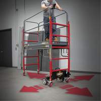 Complete Motorized Buildman 6' Baker Scaffold Kit, 31" D x 118-3/4" H Advanced Consulting and Training Ltd.