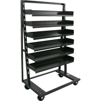 Chariot &agrave; cadre en A robuste &agrave; un c&ocirc;t&eacute; avec 6 plateaux, 38" x 25" x 63", Capacit&eacute; 2500 lb Advanced Consulting and Training Ltd.