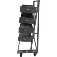 Chariot &agrave; cadre en A robuste &agrave; un c&ocirc;t&eacute; avec 4 grands plateaux, 38" x 25" x 63", Capacit&eacute; 2500 lb Advanced Consulting and Training Ltd.