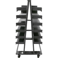 Chariot &agrave; cadre en A robuste &agrave; deux c&ocirc;t&eacute;s avec 12 plateaux, 38" x 30" x 63", Capacit&eacute; 2500 lb Advanced Consulting and Training Ltd.