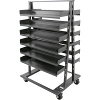 Chariot &agrave; cadre en A robuste &agrave; deux c&ocirc;t&eacute;s avec 12 plateaux, 38" x 30" x 63", Capacit&eacute; 2500 lb Advanced Consulting and Training Ltd.