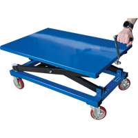 Manual Scissor Lift Table, 37-3/8" L x 23-5/8" W, Steel, 660 lbs. Capacity Advanced Consulting and Training Ltd.