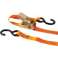 Ratchet Strap, S-Hook, 12' W x 1" L, 2200 lbs. (998 kg) Working Load Limit Advanced Consulting and Training Ltd.