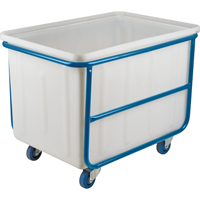 Straight Wall Box Truck, White Polyethylene, 46" L x 28" W x 31" H, 14 cu. ft. Volume, 1000 lbs. Capacity Advanced Consulting and Training Ltd.