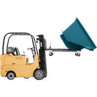Self-Dumping Hopper, Steel, 5 cu.yd., Blue Advanced Consulting and Training Ltd.