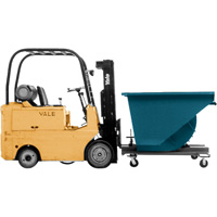 Self-Dumping Hopper, Steel, 5 cu.yd., Blue Advanced Consulting and Training Ltd.