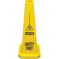 "Safety First" Lamba Traffic Cones, English with Pictogram Advanced Consulting and Training Ltd.