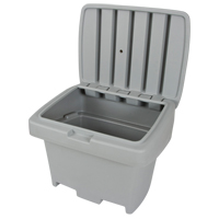 Heavy-Duty Outdoor Salt and Sand Storage Container, 30" x 24" x 24", 5.5 cu. Ft., Grey Advanced Consulting and Training Ltd.