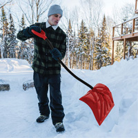 Pelle &agrave; neige Yukon, Lame Polypropyl&egrave;ne, Largueur 18", Manche Prise en D ergonomique Advanced Consulting and Training Ltd.