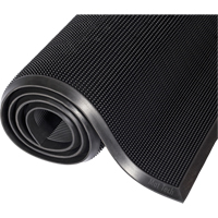 Mat-A-Dor Mat, Rubber, Scraper Type, Finger Tip Style Pattern, 3' x 6', Black Advanced Consulting and Training Ltd.