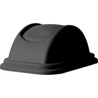 Couvercles pour corbeilles &agrave; papier en plastique, Couvercle bomb&eacute;/Couvercle &agrave; battant, Plastique, Convient aux contenants 16" x 11-5/8" Advanced Consulting and Training Ltd.