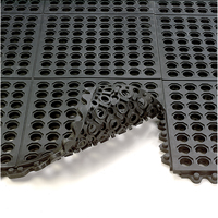 24/Seven&reg; Matting, Rubber, 3' W x 3' L, 5/8" Thick, Black Advanced Consulting and Training Ltd.