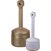 Smokers Cease-Fire&reg; Cigarette Butt Receptacle, Free-Standing, Plastic, 4 US gal. Capacity, 38-1/2" Height Advanced Consulting and Training Ltd.