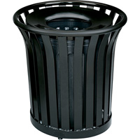 Contenant pour d&eacute;chets sans couvercle Americana Series, Acier, 36 gal. US Advanced Consulting and Training Ltd.