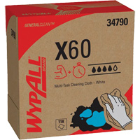WypAll&reg; X60 Wipers, All-Purpose, 16-3/4" L x 8-3/8" W Advanced Consulting and Training Ltd.