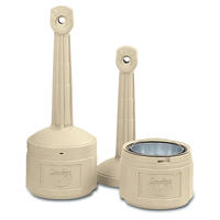 Smokers Cease-Fire&reg; Cigarette Butt Receptacle, Free-Standing, Plastic, 4 US gal. Capacity, 38-1/2" Height Advanced Consulting and Training Ltd.