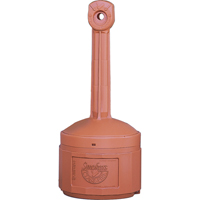Smokers Cease-Fire&reg; Cigarette Butt Receptacle, Free-Standing, Plastic, 4 US gal. Capacity, 38-1/2" Height Advanced Consulting and Training Ltd.