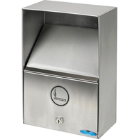 Smoking Receptacles, Wall-Mount, Stainless Steel, 3.3 Litres Capacity, 13-1/2" Height Advanced Consulting and Training Ltd.