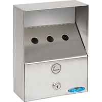 Smoking Receptacles, Wall-Mount, Stainless Steel, 1 Litres Capacity, 9" Height Advanced Consulting and Training Ltd.