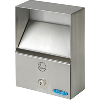 Smoking Receptacles, Wall-Mount, Stainless Steel, 1 Litres Capacity, 9" Height Advanced Consulting and Training Ltd.