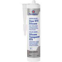 Clear RTV Adhesive Sealant, 300 ml, Cartridge, Clear Advanced Consulting and Training Ltd.