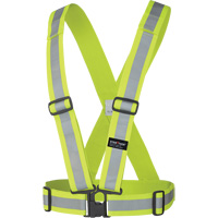 5592 Elastic Safety Harness, High Visibility Lime-Yellow, Silver Reflective Colour, One Size Advanced Consulting and Training Ltd.